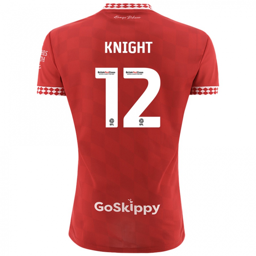 Niño Camiseta Jason Knight #12 Rojo 1ª Equipación 2024/25 La Camisa Perú