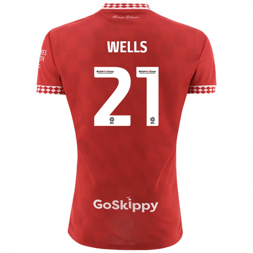 Niño Camiseta Nahki Wells #21 Rojo 1ª Equipación 2024/25 La Camisa Perú