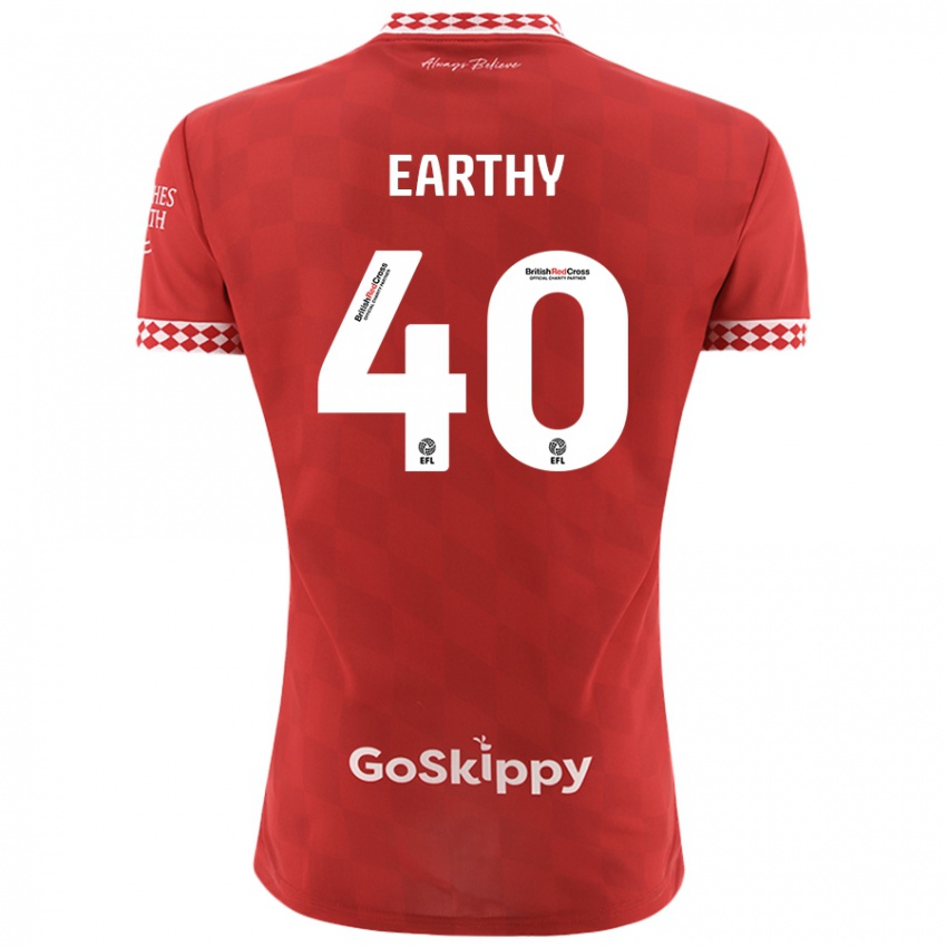 Niño Camiseta George Earthy #40 Rojo 1ª Equipación 2024/25 La Camisa Perú