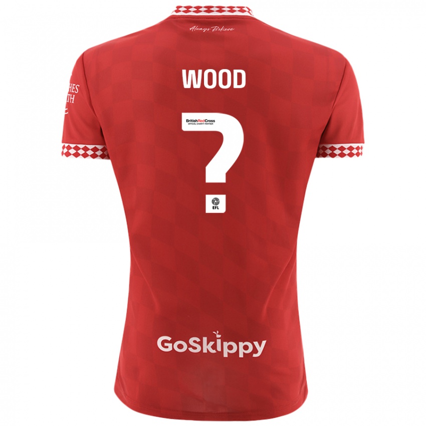 Niño Camiseta Callum Wood #0 Rojo 1ª Equipación 2024/25 La Camisa Perú