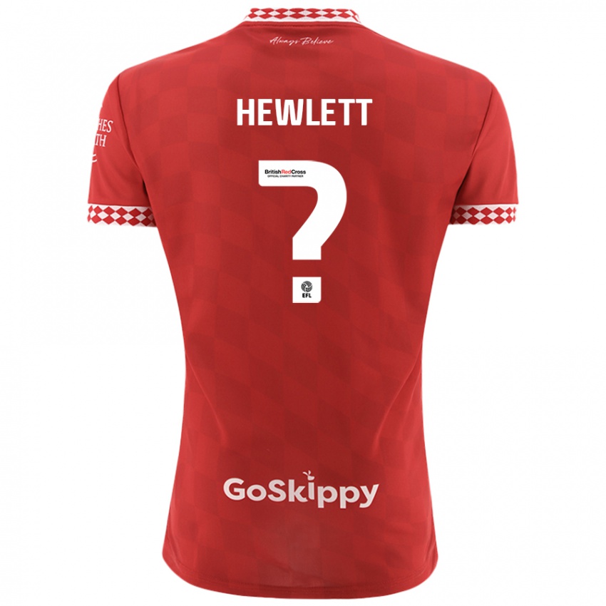 Niño Camiseta Callum Hewlett #0 Rojo 1ª Equipación 2024/25 La Camisa Perú