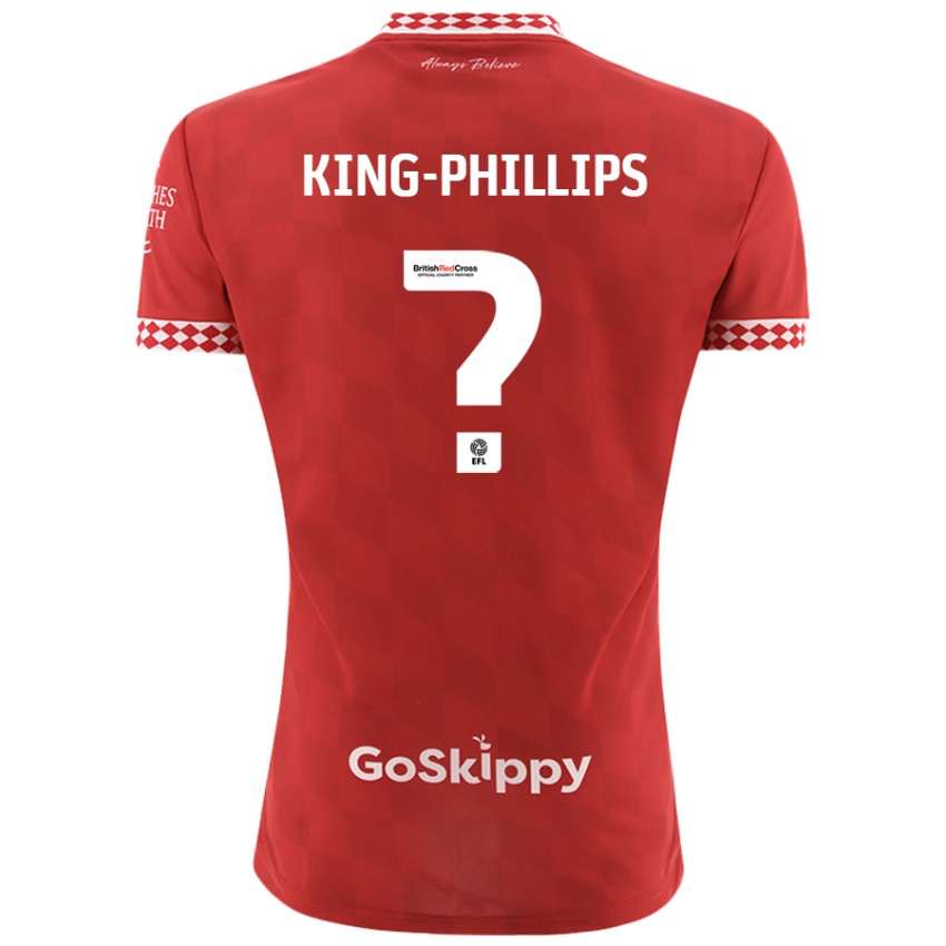 Niño Camiseta Zac King-Phillips #0 Rojo 1ª Equipación 2024/25 La Camisa Perú