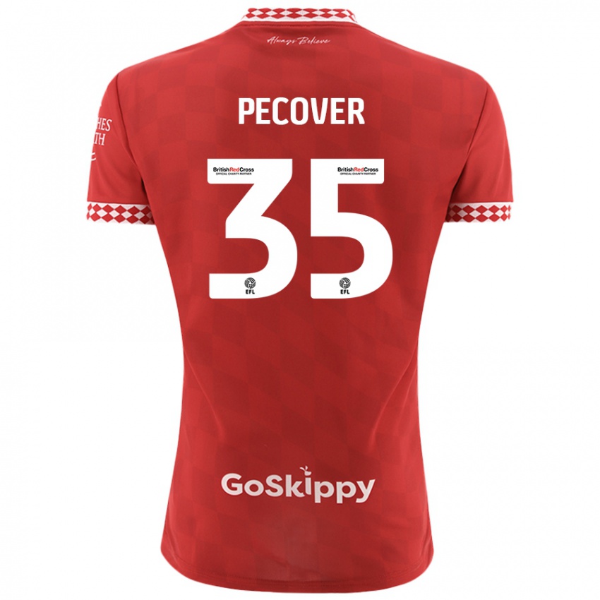 Niño Camiseta Leo Pecover #35 Rojo 1ª Equipación 2024/25 La Camisa Perú