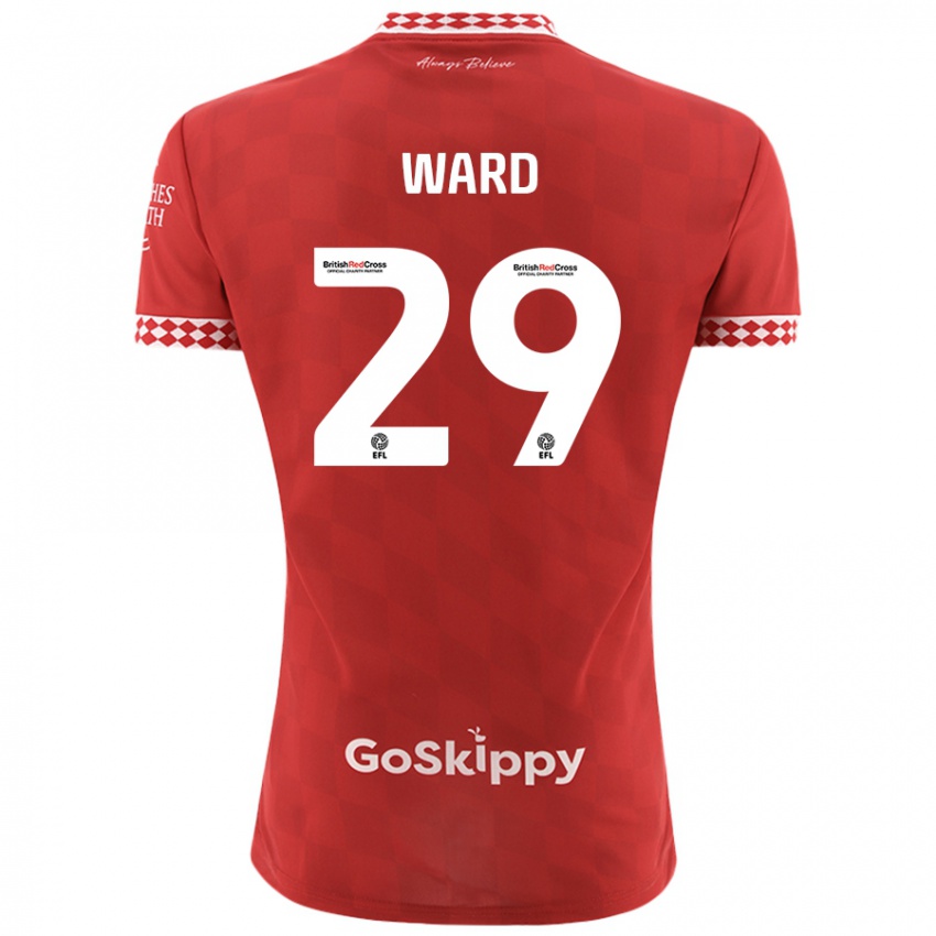 Niño Camiseta Mari Ward #29 Rojo 1ª Equipación 2024/25 La Camisa Perú