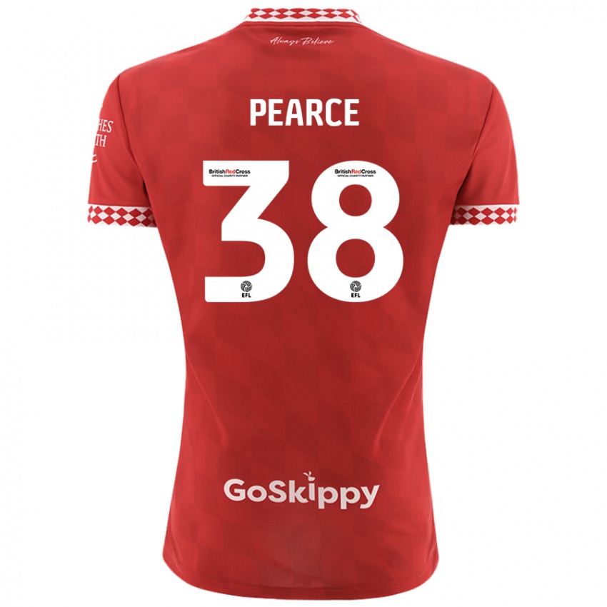 Niño Camiseta Manon Pearce #38 Rojo 1ª Equipación 2024/25 La Camisa Perú