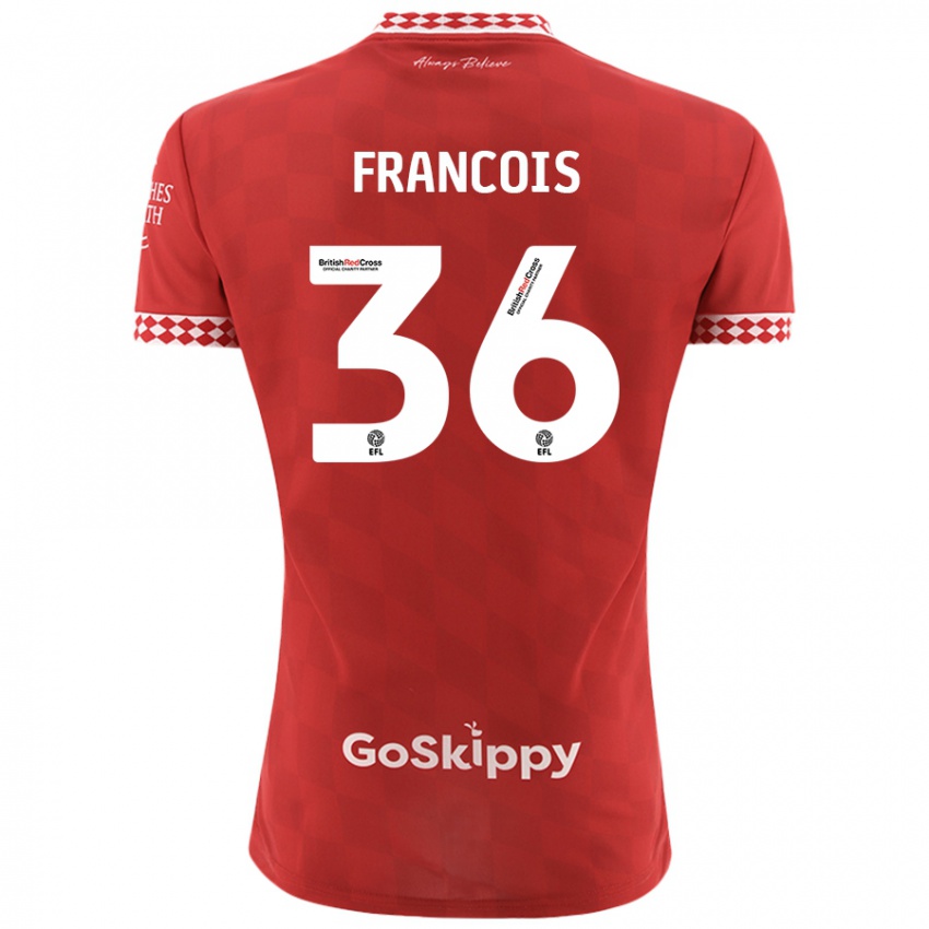 Niño Camiseta Marlee Francois #36 Rojo 1ª Equipación 2024/25 La Camisa Perú