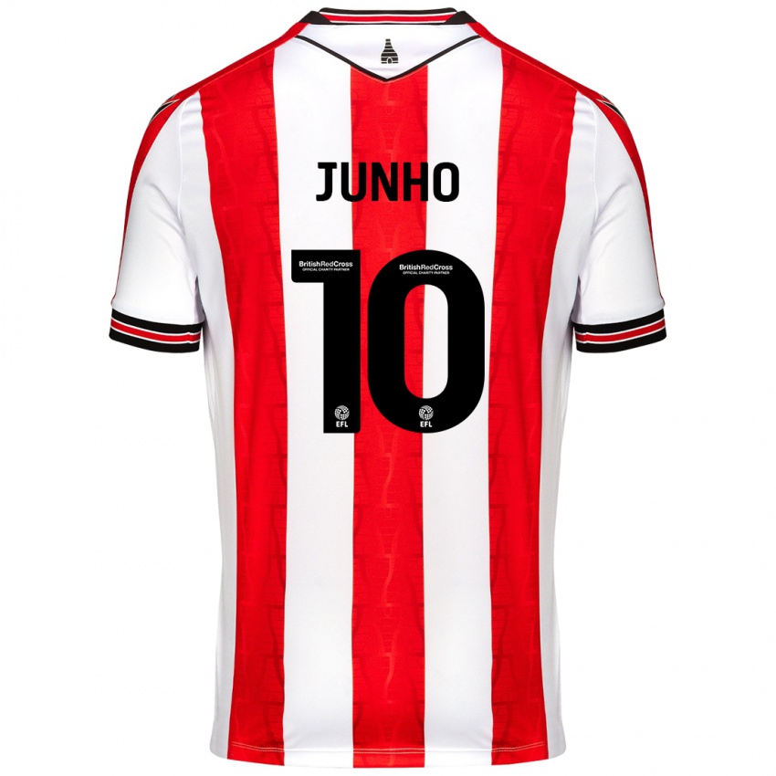 Niño Camiseta Joon-Ho Bae #10 Rojo Blanco 1ª Equipación 2024/25 La Camisa Perú