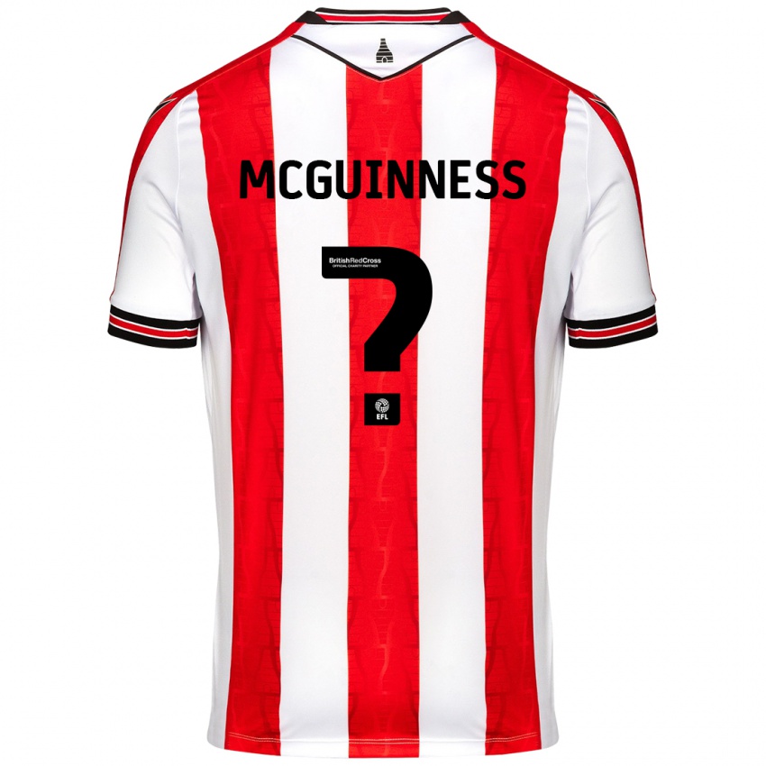 Niño Camiseta Dara Mcguinness #0 Rojo Blanco 1ª Equipación 2024/25 La Camisa Perú