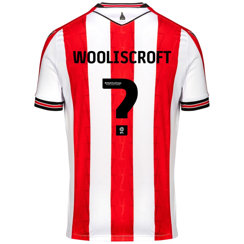 Niño Camiseta Morgan Wooliscroft #0 Rojo Blanco 1ª Equipación 2024/25 La Camisa Perú