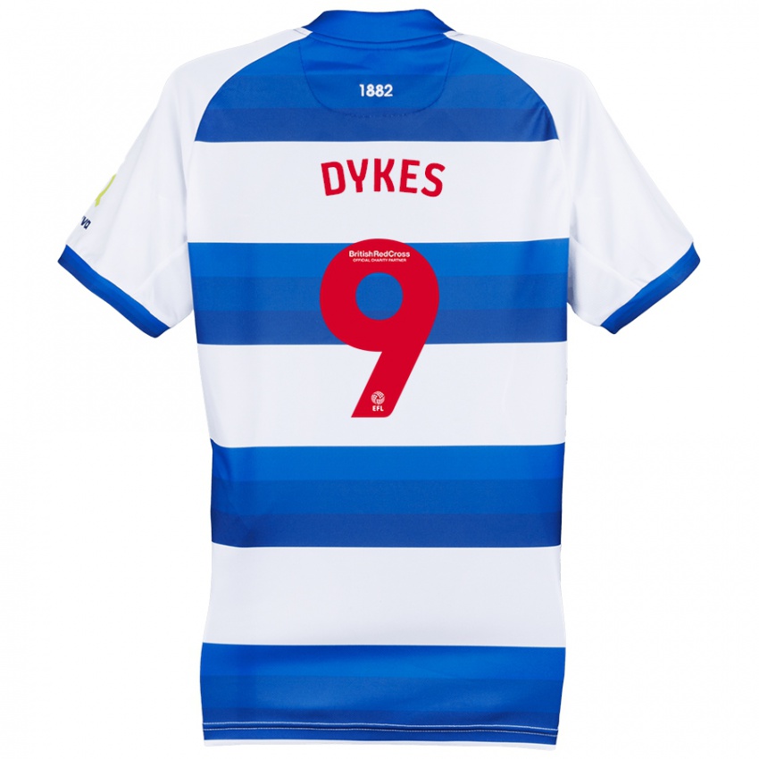 Niño Camiseta Lyndon Dykes #9 Blanco Azul 1ª Equipación 2024/25 La Camisa Perú