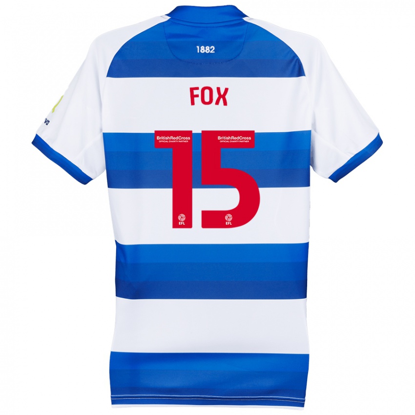 Niño Camiseta Morgan Fox #15 Blanco Azul 1ª Equipación 2024/25 La Camisa Perú