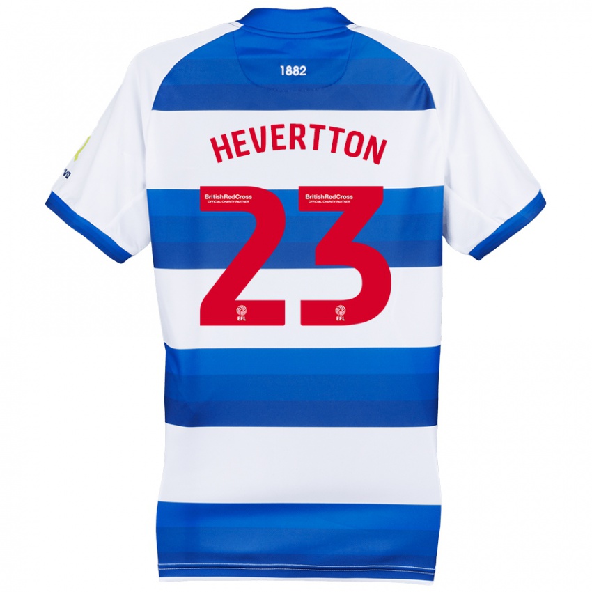 Niño Camiseta Hevertton #23 Blanco Azul 1ª Equipación 2024/25 La Camisa Perú