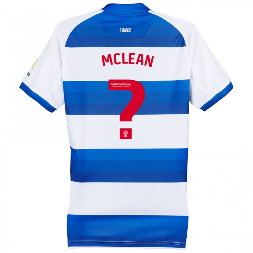 Niño Camiseta Mason Mclean #0 Blanco Azul 1ª Equipación 2024/25 La Camisa Perú