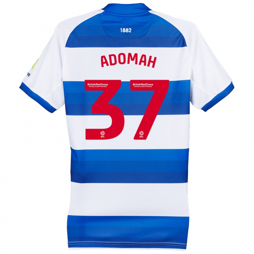 Niño Camiseta Albert Adomah #37 Blanco Azul 1ª Equipación 2024/25 La Camisa Perú