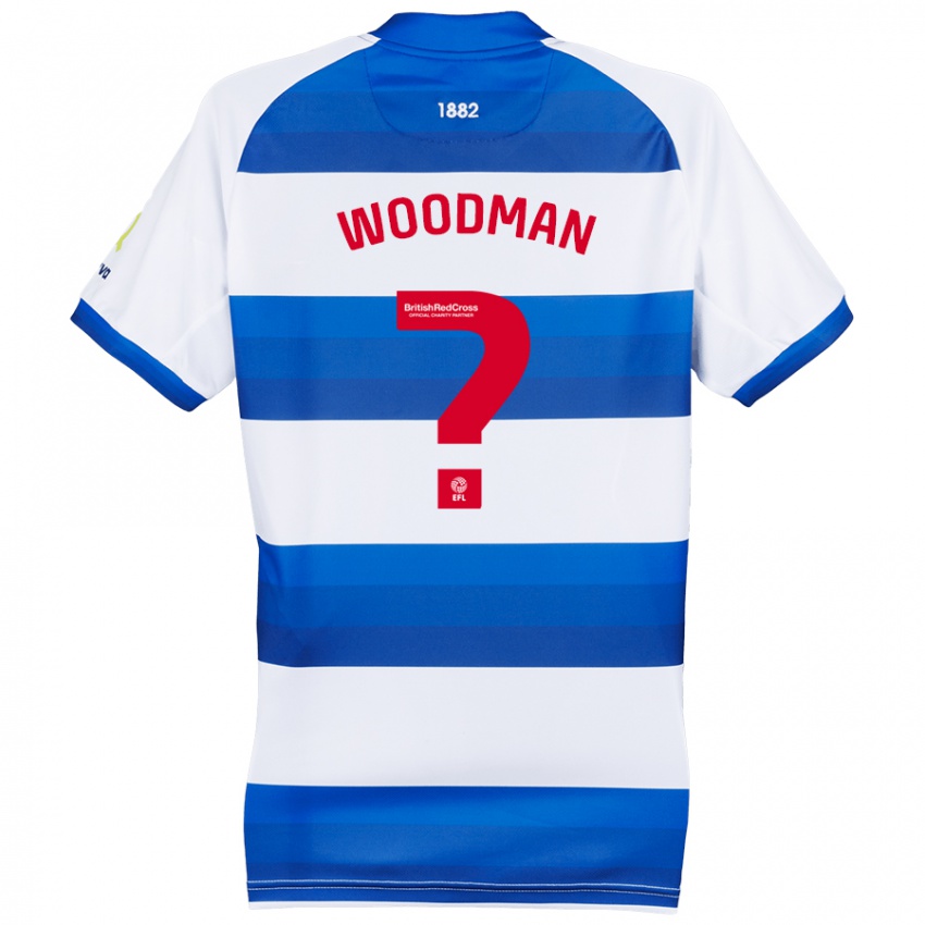 Niño Camiseta Deon Woodman #0 Blanco Azul 1ª Equipación 2024/25 La Camisa Perú