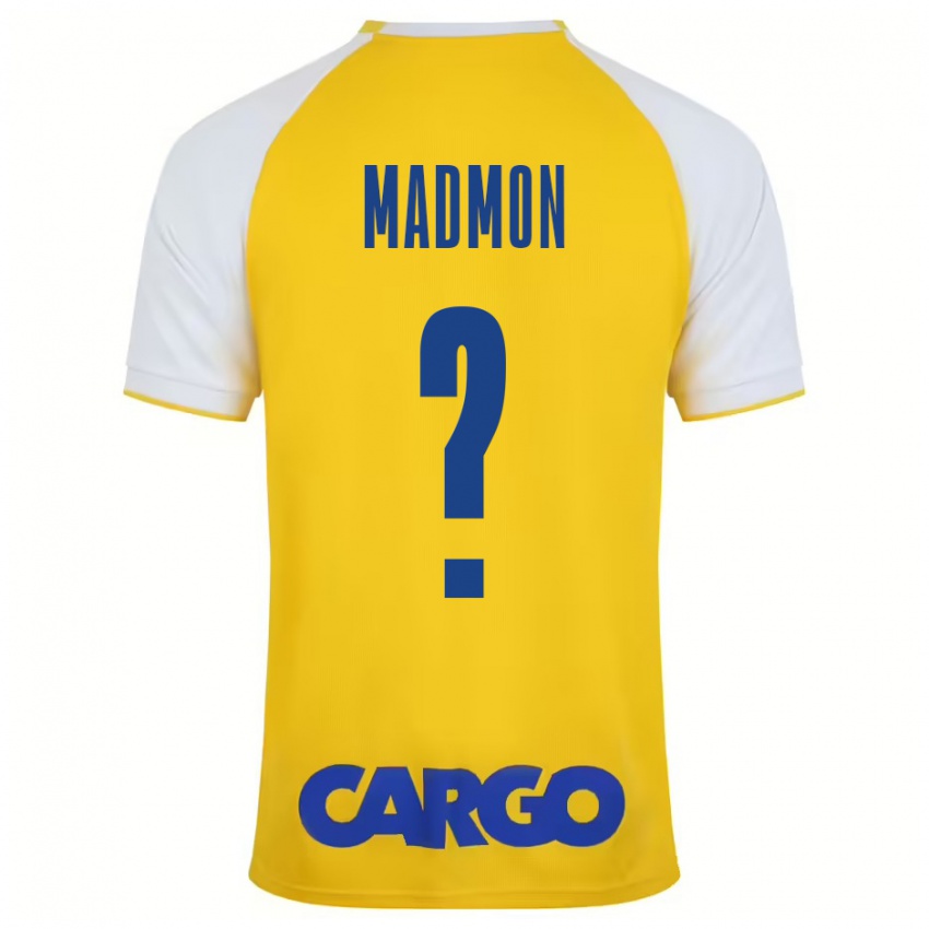 Niño Camiseta Elad Madmon #0 Amarillo Blanco 1ª Equipación 2024/25 La Camisa Perú