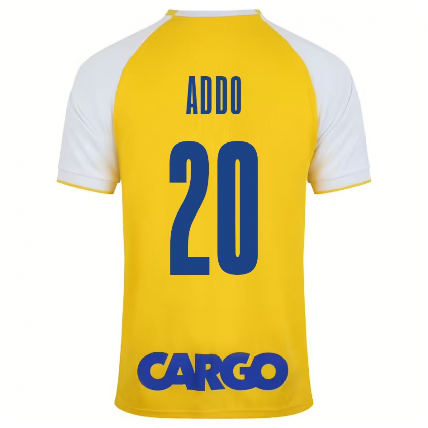 Niño Camiseta Henry Addo #20 Amarillo Blanco 1ª Equipación 2024/25 La Camisa Perú