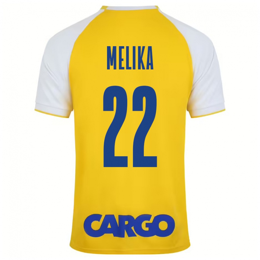 Niño Camiseta Ofek Melika #22 Amarillo Blanco 1ª Equipación 2024/25 La Camisa Perú