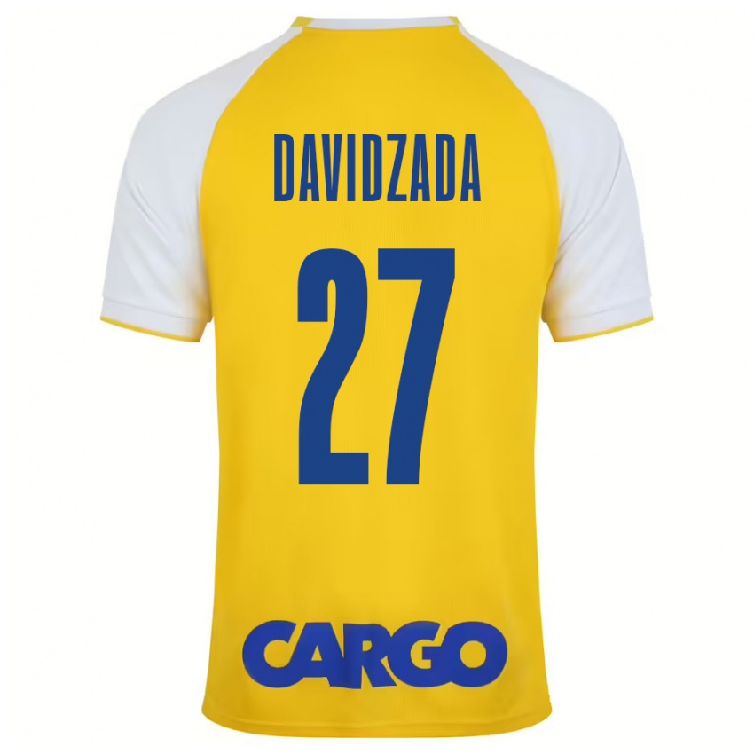 Niño Camiseta Ofir Davidzada #27 Amarillo Blanco 1ª Equipación 2024/25 La Camisa Perú