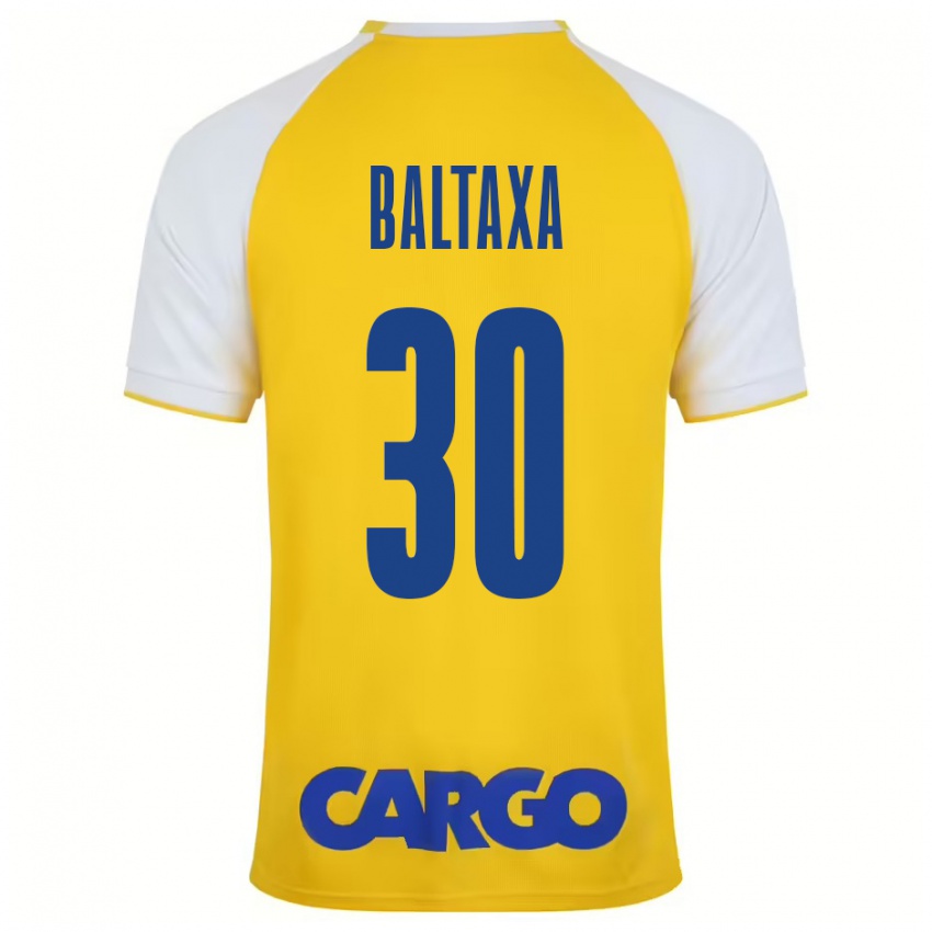 Niño Camiseta Matan Baltaxa #30 Amarillo Blanco 1ª Equipación 2024/25 La Camisa Perú