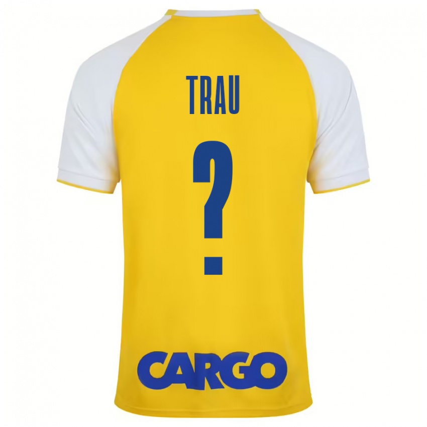 Niño Camiseta Idan Trau #0 Amarillo Blanco 1ª Equipación 2024/25 La Camisa Perú