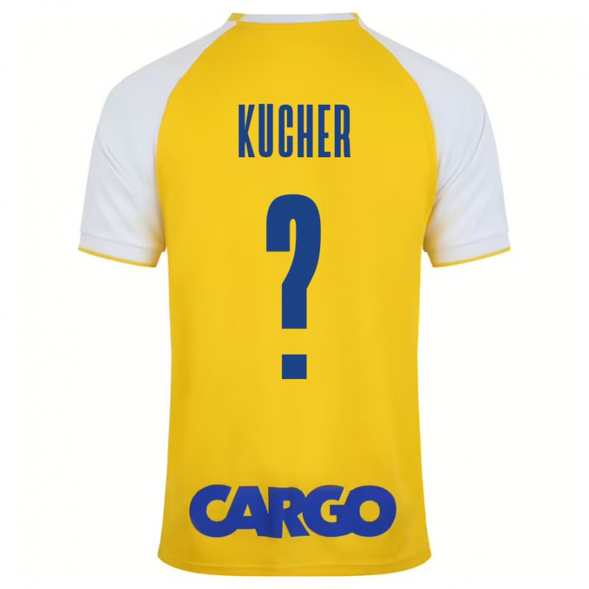 Niño Camiseta Yahonatan Kucher #0 Amarillo Blanco 1ª Equipación 2024/25 La Camisa Perú