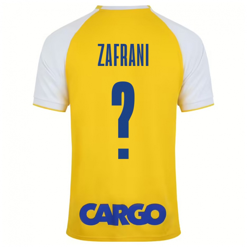 Niño Camiseta Itay Zafrani #0 Amarillo Blanco 1ª Equipación 2024/25 La Camisa Perú