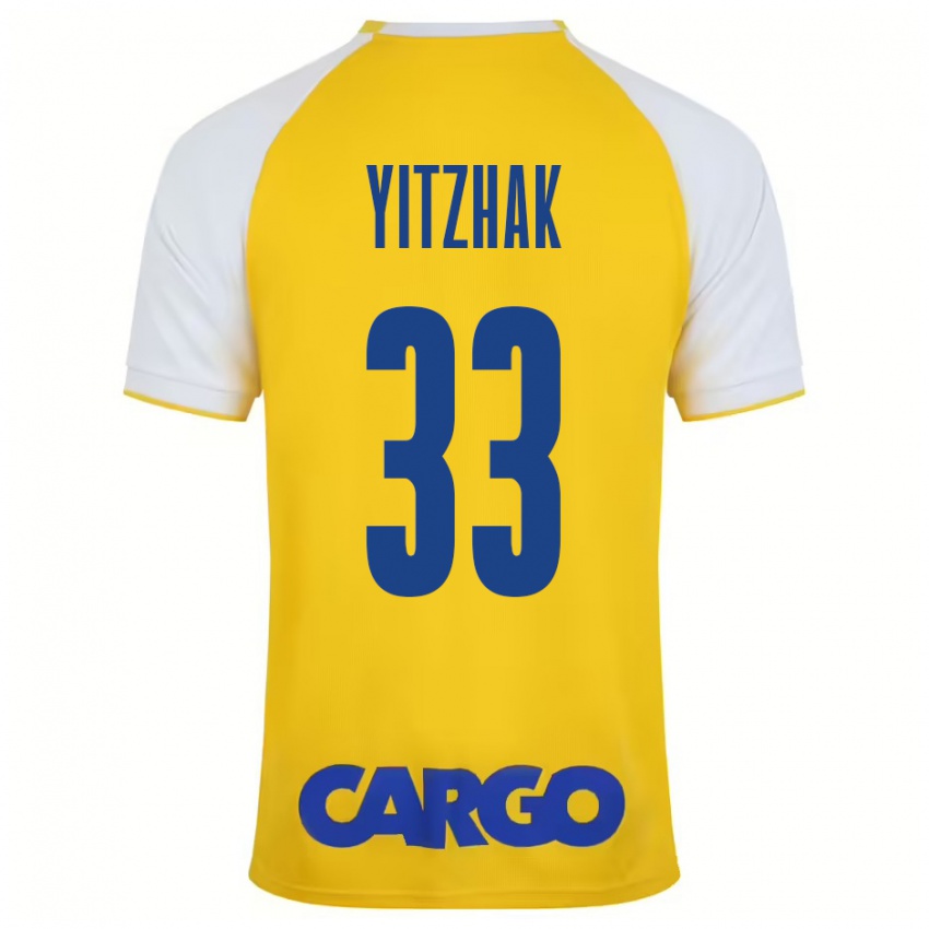 Niño Camiseta Or Yitzhak #33 Amarillo Blanco 1ª Equipación 2024/25 La Camisa Perú