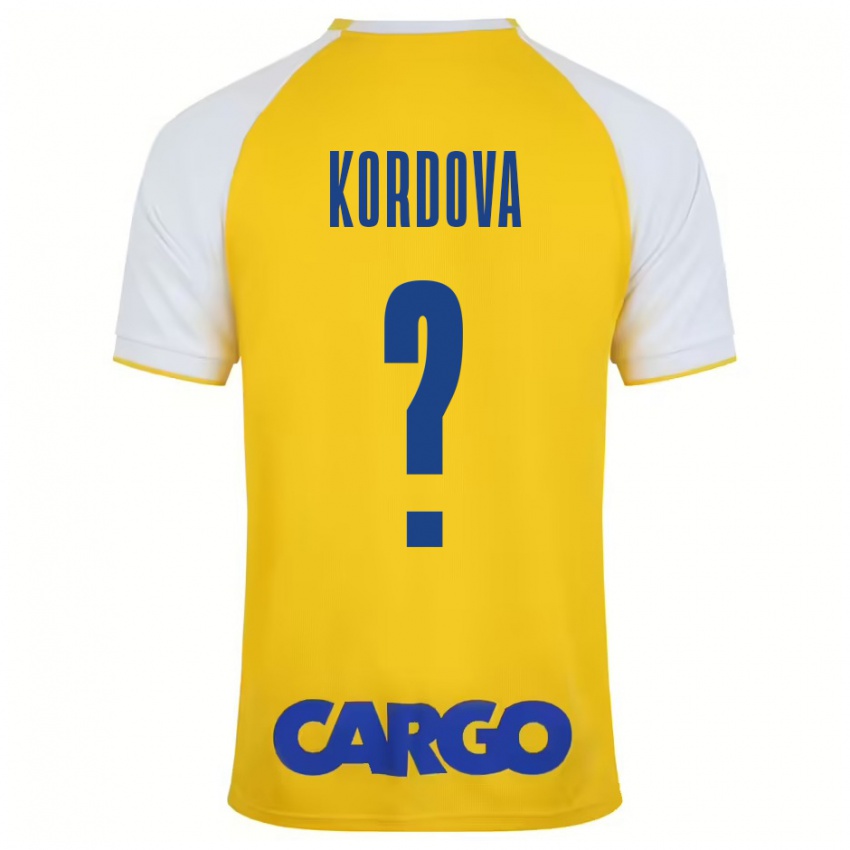 Niño Camiseta Adir Kordova #0 Amarillo Blanco 1ª Equipación 2024/25 La Camisa Perú