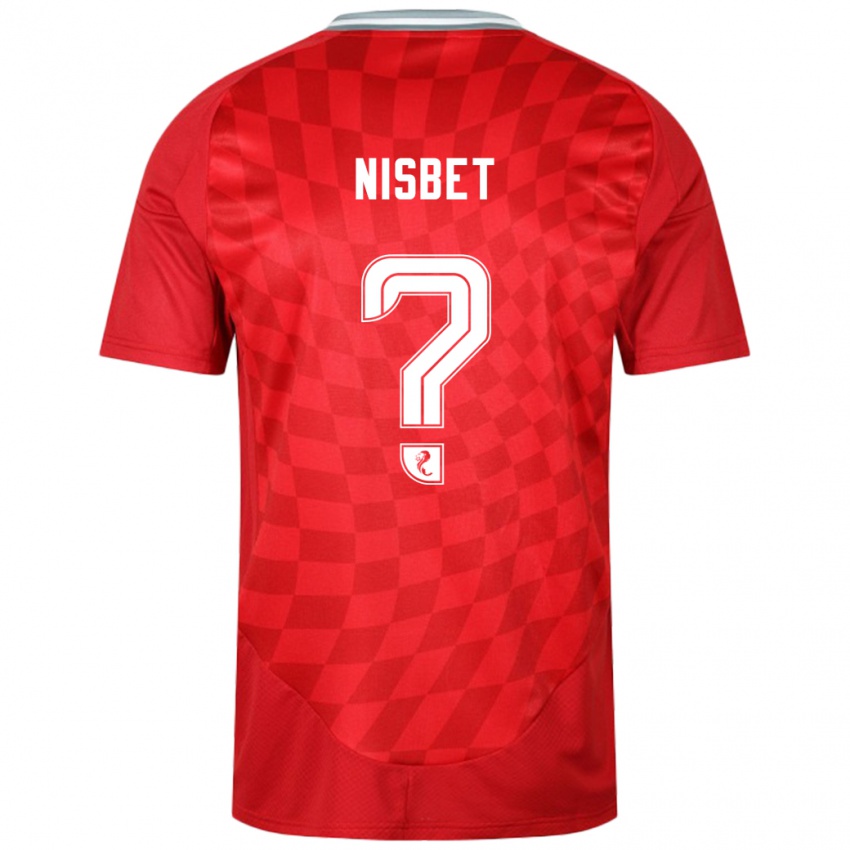 Niño Camiseta Kevin Nisbet #0 Rojo 1ª Equipación 2024/25 La Camisa Perú