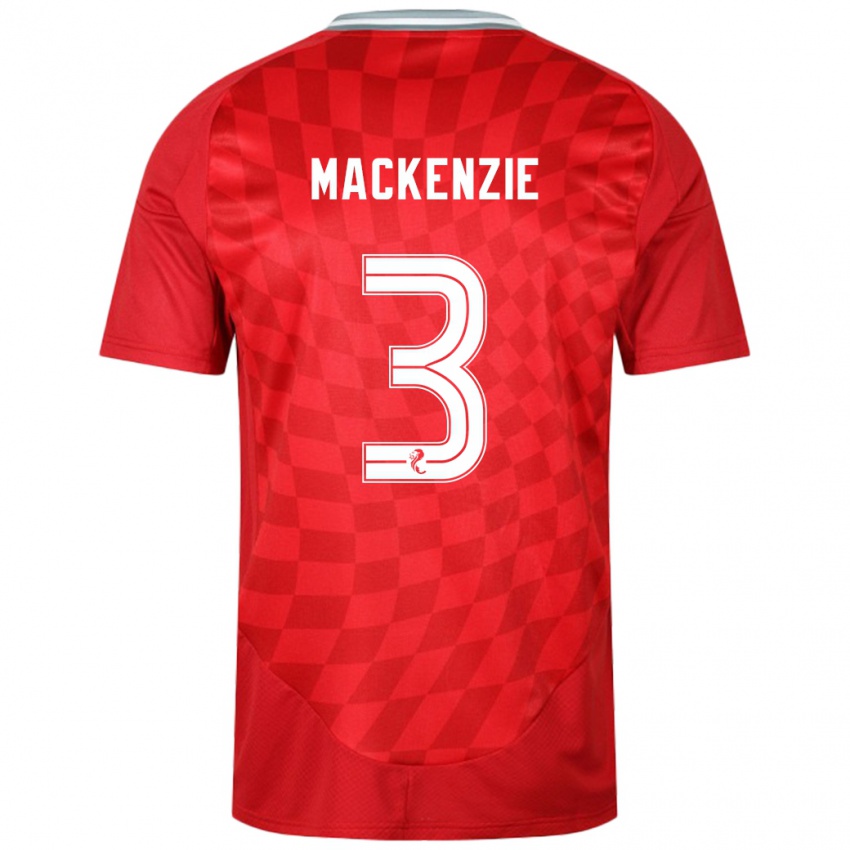 Niño Camiseta Jack Mackenzie #3 Rojo 1ª Equipación 2024/25 La Camisa Perú