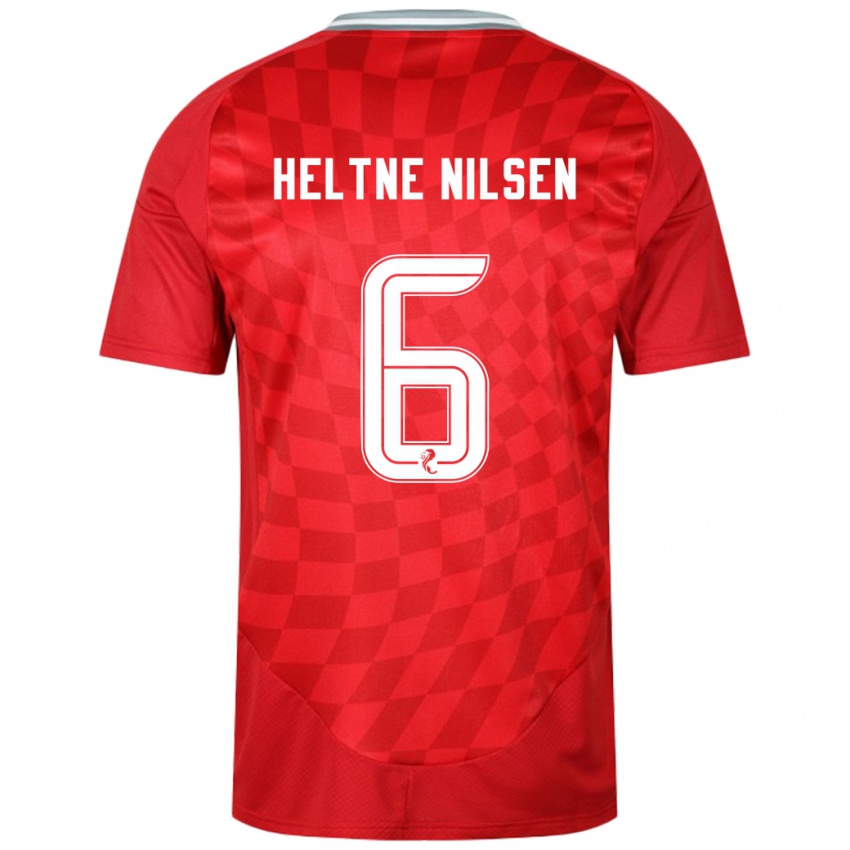 Niño Camiseta Sivert Heltne Nilsen #6 Rojo 1ª Equipación 2024/25 La Camisa Perú