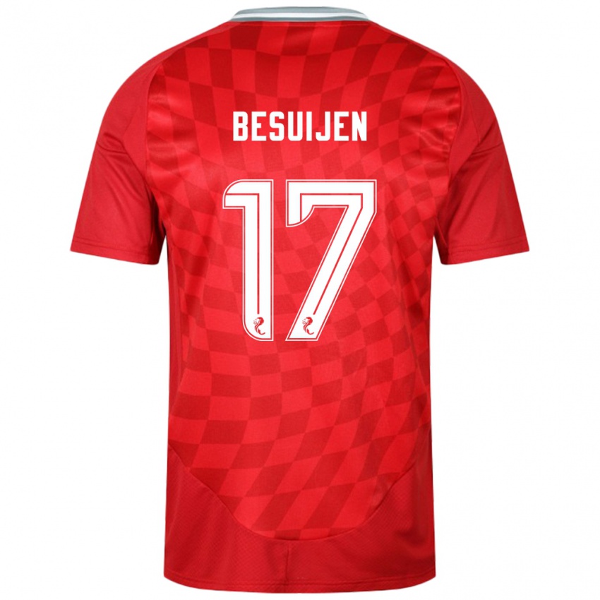 Niño Camiseta Vicente Besuijen #17 Rojo 1ª Equipación 2024/25 La Camisa Perú