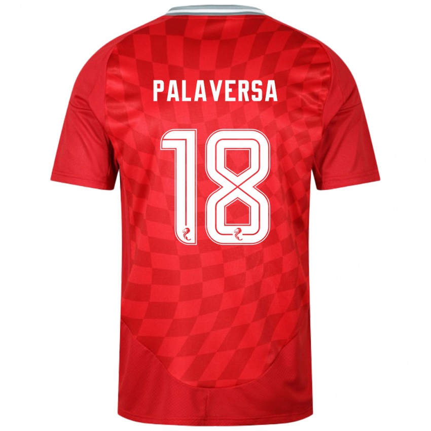 Niño Camiseta Ante Palaversa #18 Rojo 1ª Equipación 2024/25 La Camisa Perú