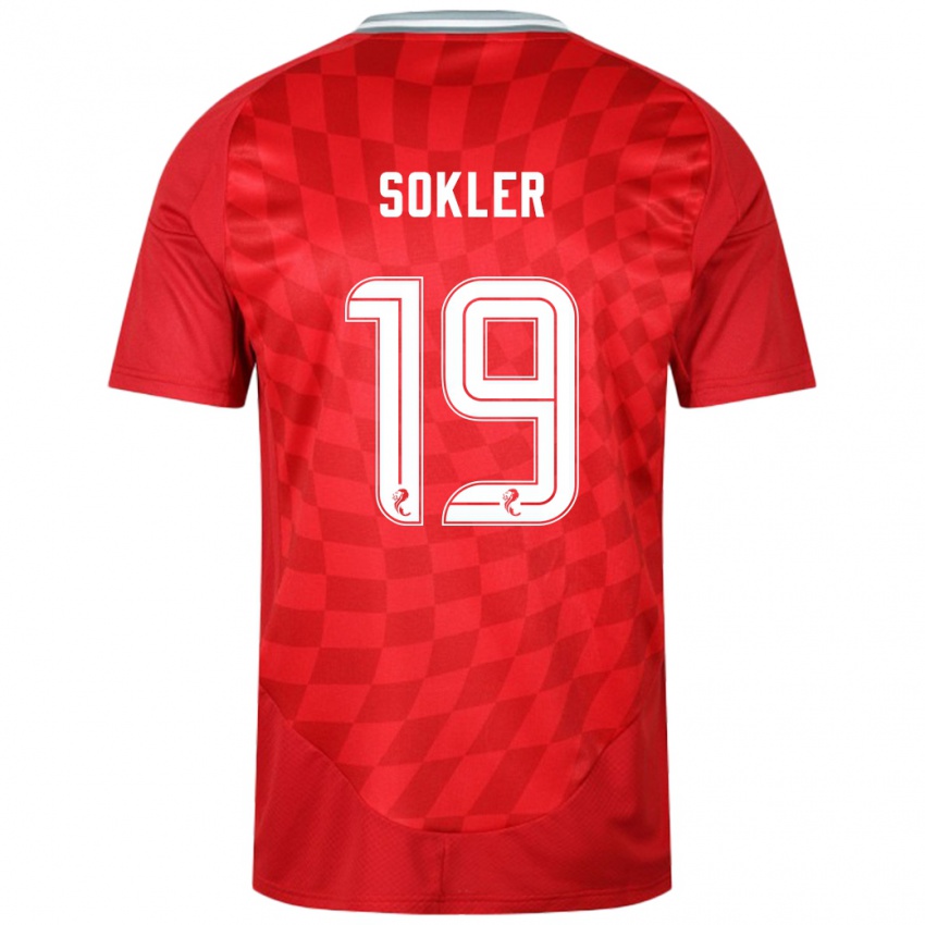 Niño Camiseta Ester Sokler #19 Rojo 1ª Equipación 2024/25 La Camisa Perú