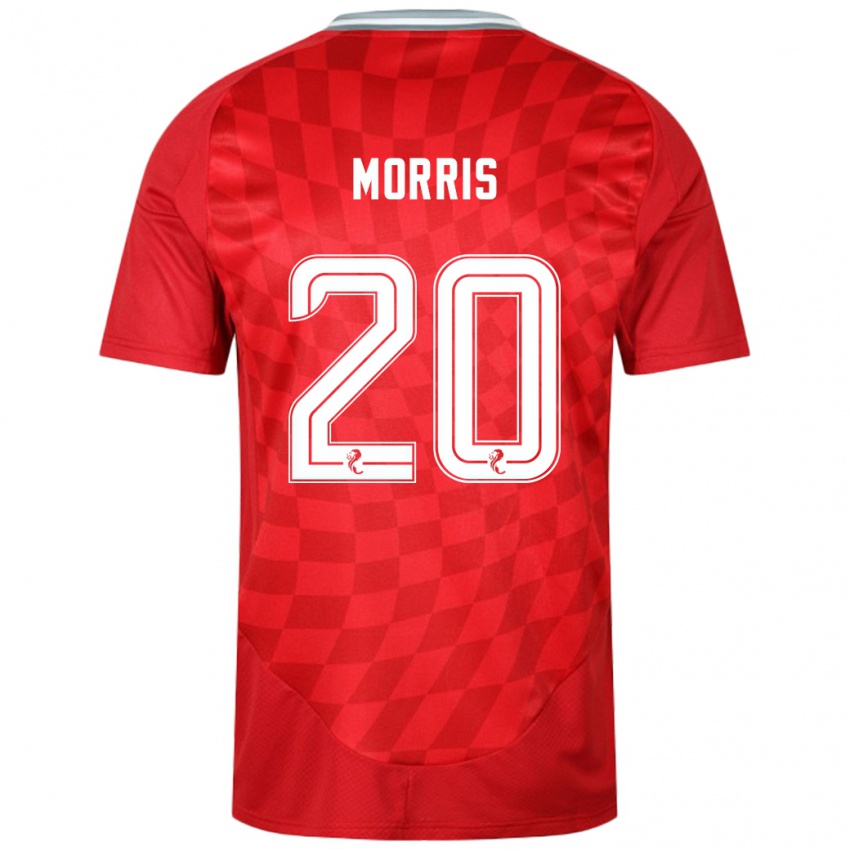 Niño Camiseta Shayden Morris #20 Rojo 1ª Equipación 2024/25 La Camisa Perú