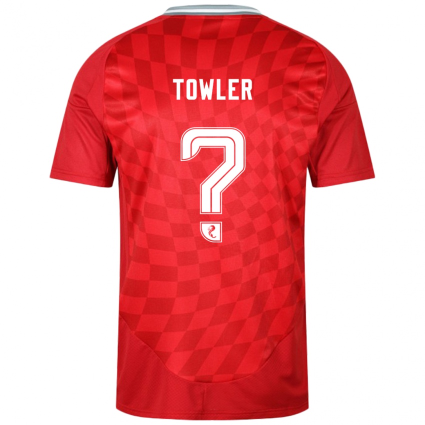 Niño Camiseta Evan Towler #0 Rojo 1ª Equipación 2024/25 La Camisa Perú