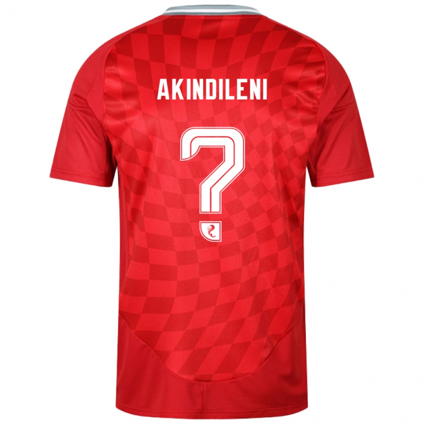 Niño Camiseta Timothy Akindileni #0 Rojo 1ª Equipación 2024/25 La Camisa Perú