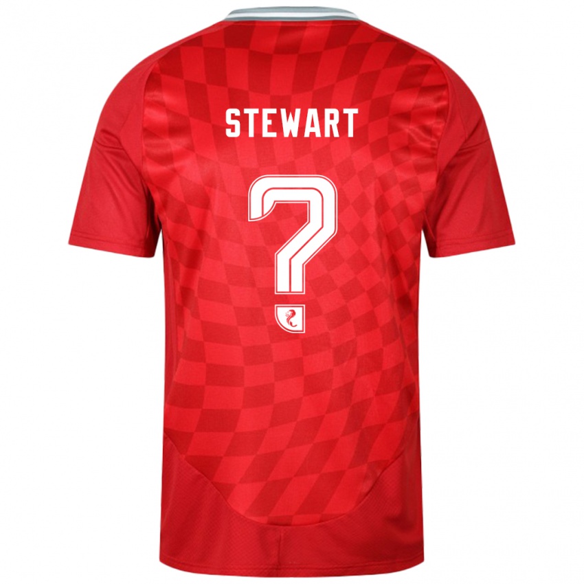 Niño Camiseta Alfie Stewart #0 Rojo 1ª Equipación 2024/25 La Camisa Perú