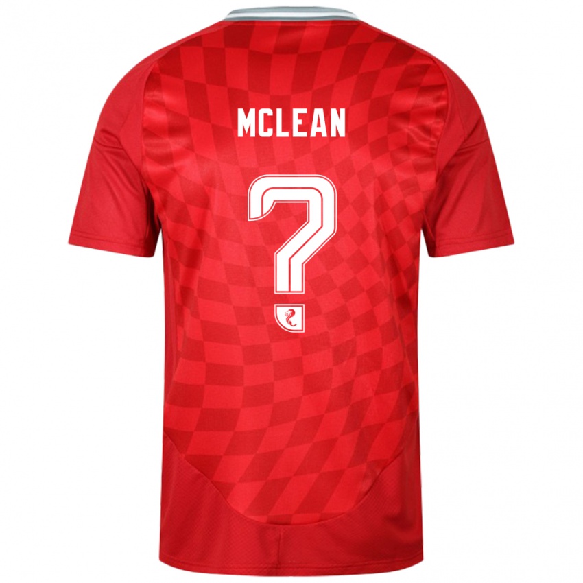 Niño Camiseta Sam Mclean #0 Rojo 1ª Equipación 2024/25 La Camisa Perú