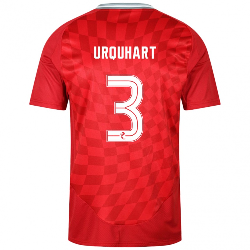 Niño Camiseta Millie Urquhart #3 Rojo 1ª Equipación 2024/25 La Camisa Perú