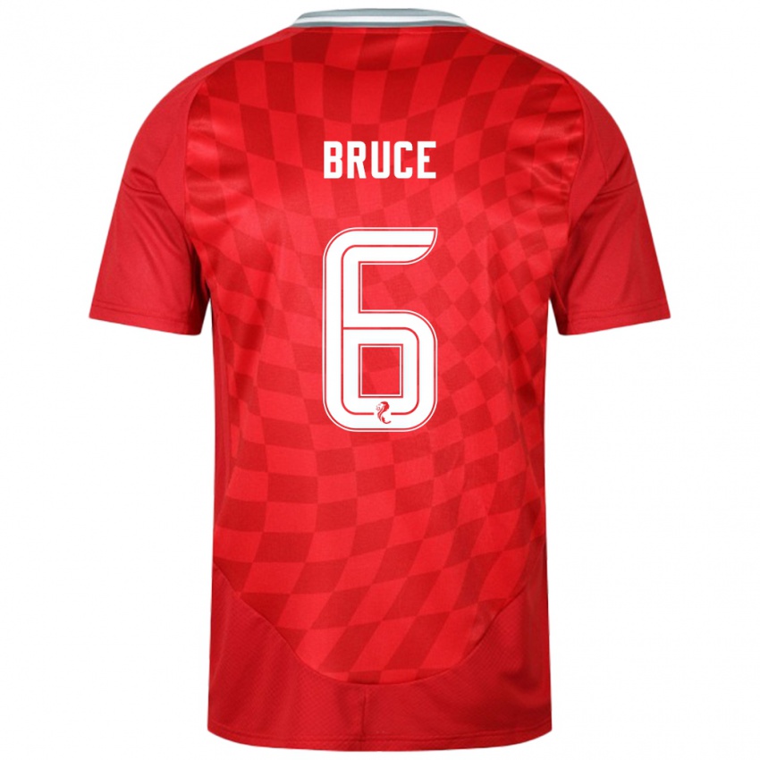 Niño Camiseta Natasha Bruce #6 Rojo 1ª Equipación 2024/25 La Camisa Perú