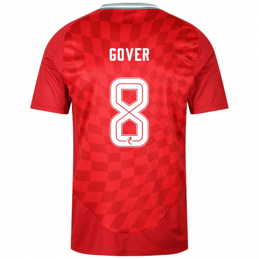 Niño Camiseta Chloe Gover #8 Rojo 1ª Equipación 2024/25 La Camisa Perú