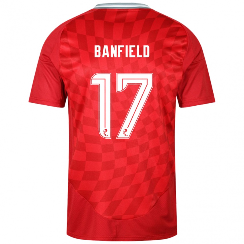 Niño Camiseta Keeley Banfield #17 Rojo 1ª Equipación 2024/25 La Camisa Perú