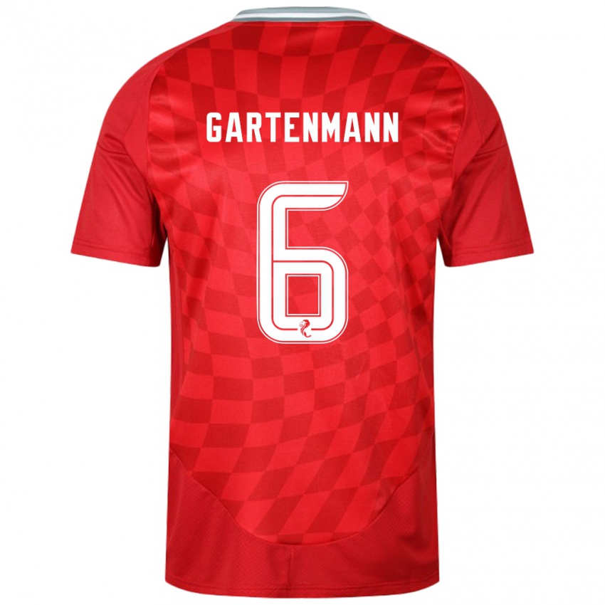 Niño Camiseta Stefan Gartenmann #6 Rojo 1ª Equipación 2024/25 La Camisa Perú