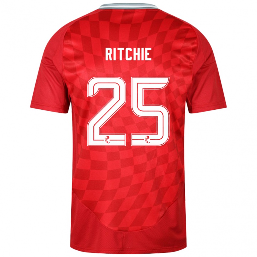 Niño Camiseta Tom Ritchie #25 Rojo 1ª Equipación 2024/25 La Camisa Perú