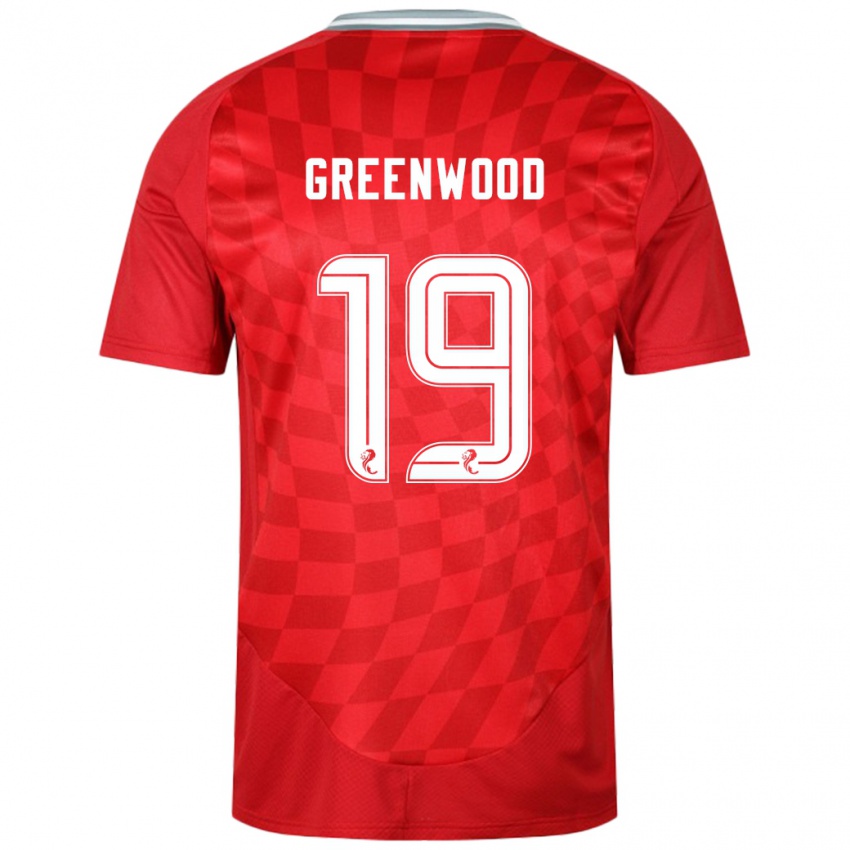 Niño Camiseta Brodie Greenwood #19 Rojo 1ª Equipación 2024/25 La Camisa Perú