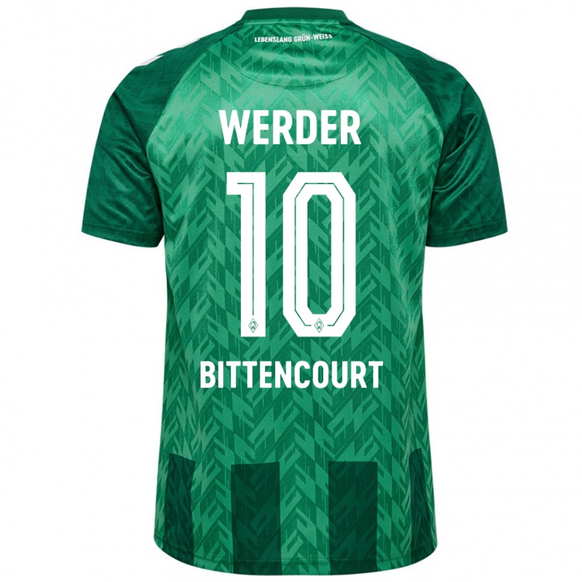 Niño Camiseta Leonardo Bittencourt #10 Verde 1ª Equipación 2024/25 La Camisa Perú