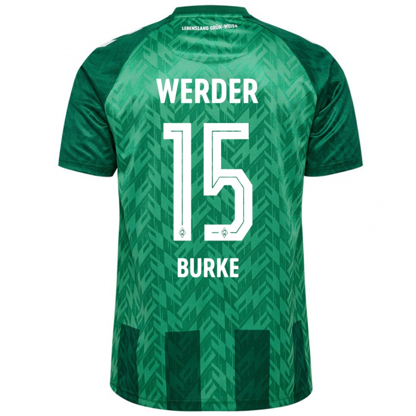 Niño Camiseta Oliver Burke #15 Verde 1ª Equipación 2024/25 La Camisa Perú