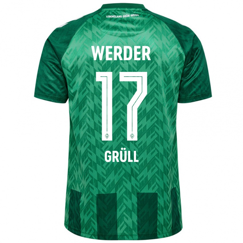 Niño Camiseta Marco Grüll #17 Verde 1ª Equipación 2024/25 La Camisa Perú